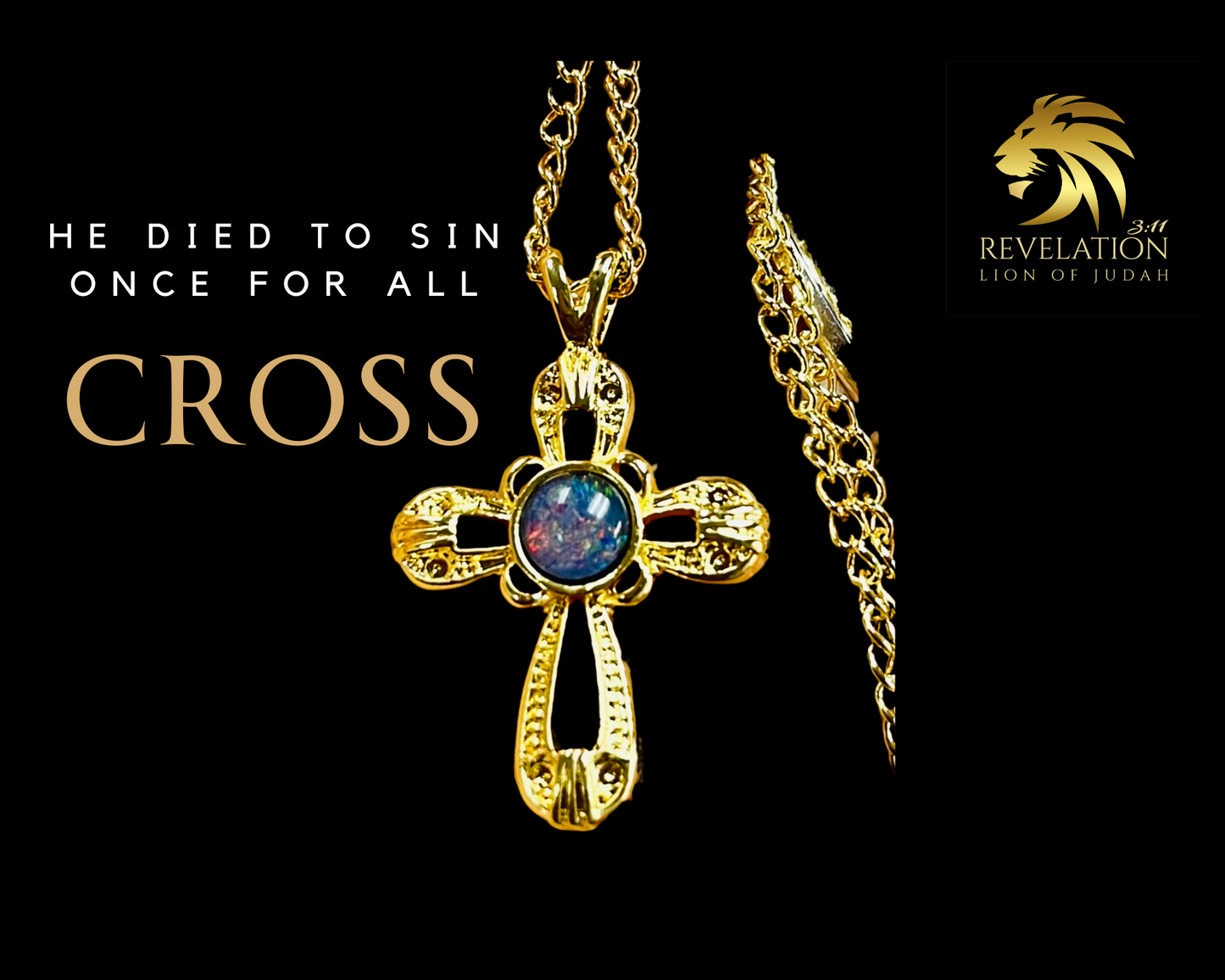 Cross Opal Triplet Pendant