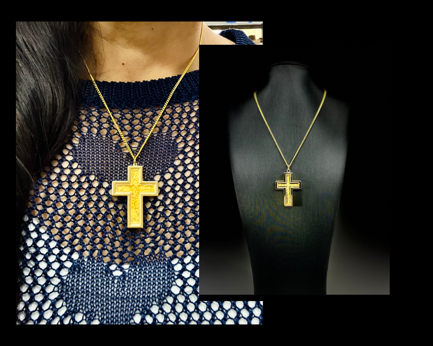 Gold-Plated Cross Pendant